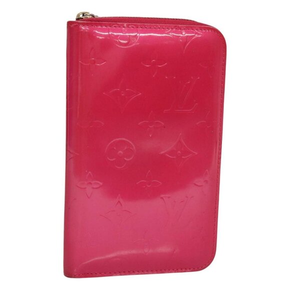 LOUIS VUITTON Monogram Vernis Eldridge Wallet Fuchsia Pink M91240 LV Auth 114614 - Picture 1 of 16